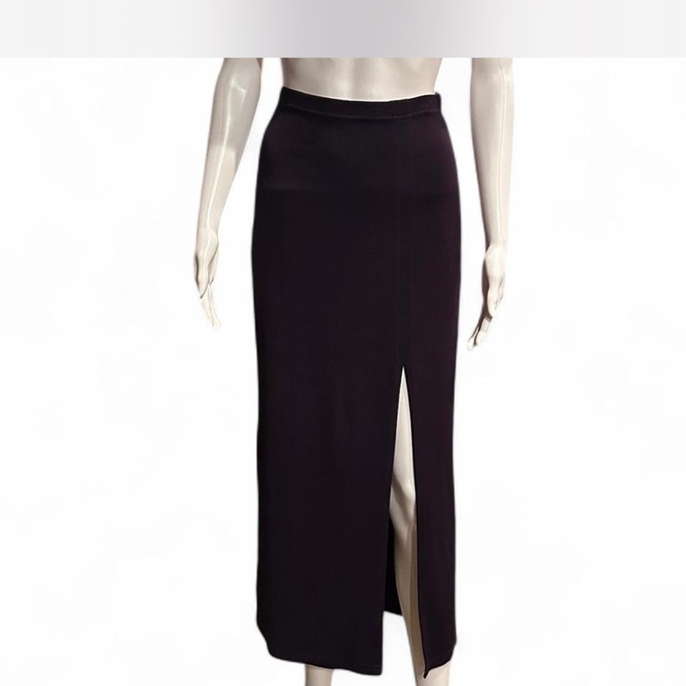 COPY - Plum Maxi Pencil Skirt with Slit